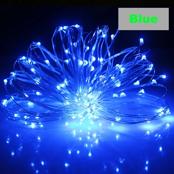 Blue 2 м 5 м 10 м светодиодный светильник с пробкой для бутылки для стеклянной Крафтовая бутылка Свадебные украшения Рождественские гирлянды - Испускаемый цвет: Blue