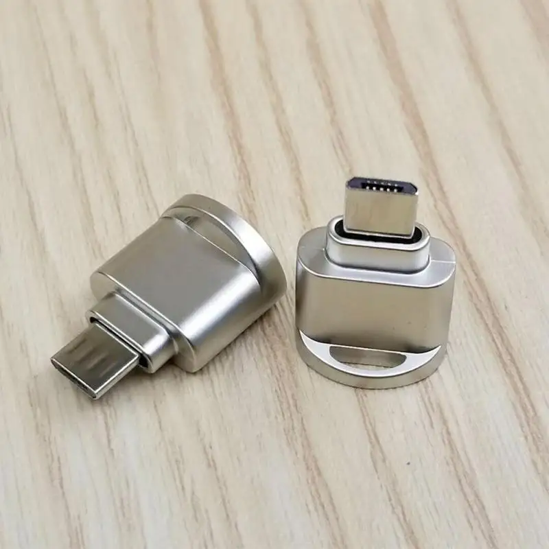 

USB 3.1 Type C Micro SD TF устройство для чтения карт памяти OTG конвертер портативный металлический чехол адаптер для чтения карт памяти адаптер TSLM1