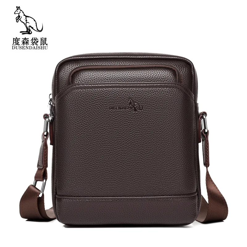 

Duosen Kangaroo Men's Shoulder Bag Crossbody Backpack Small Bag Business Casual Large Capacity 6002 Cross-Border Supply