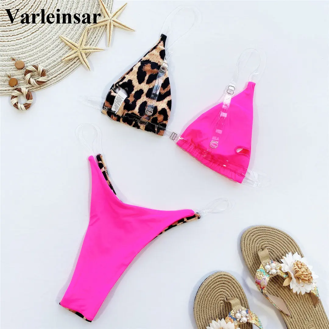 Новые пикантные леопардовые бикини 2020 Для женщин Плавание одежда женский
