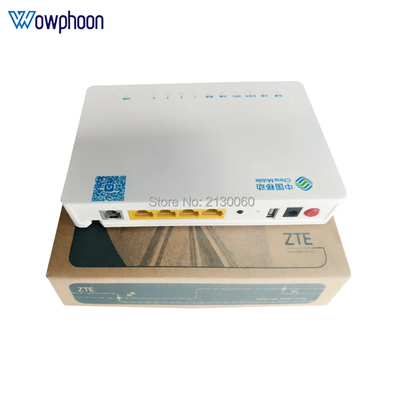 Бесплатная доставка оригинальный ZTE ZXHN F663N GPON 3FE + 1GE 1Tel USB Wifi ONU ONT английская