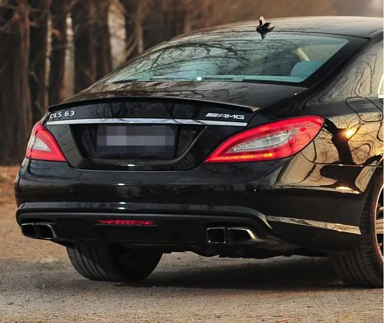 Спойлер для Benz W218 2012 2017 задний спойлер из АБС материала заднего крыла автомобиля