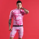 Мужская спортивная одежда boestalk для езды на велосипеде, с коротким рукавом и гелевыми подушками