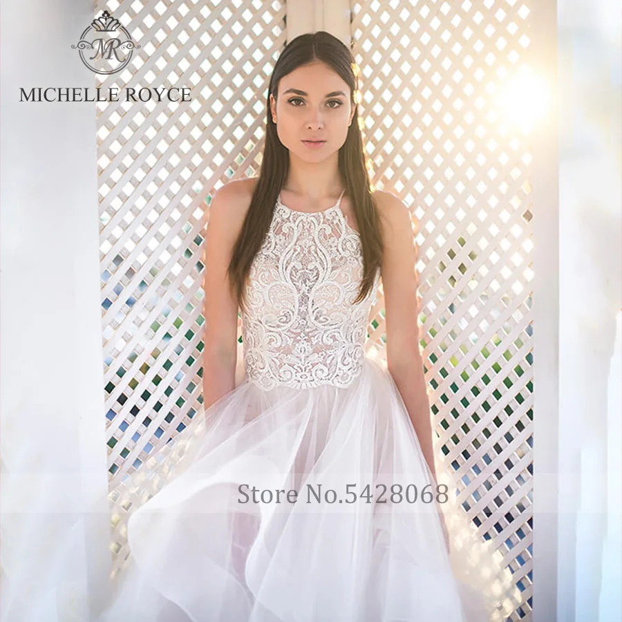 Мишель Ройс Свадебные платья трапециевидной формы для женщин Сексуальное