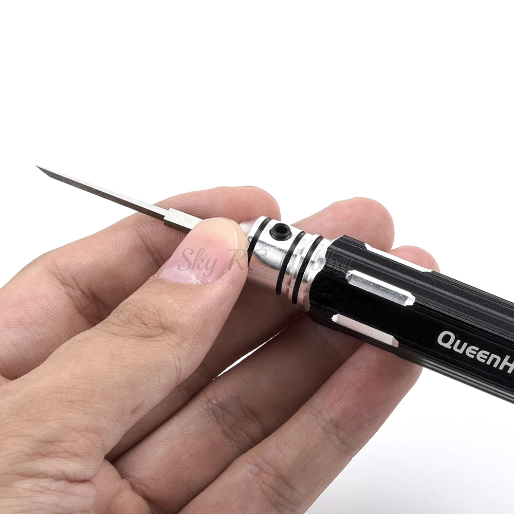 Prime Model Scriber w/ Blade Gundam, resina tallada, l&iacute;nea de trazado, afici&oacute;n, herramienta de corte, cincel + 5 herramientas de cuchilla para reparaci&oacute;n de coches/drones teledirigidos-3