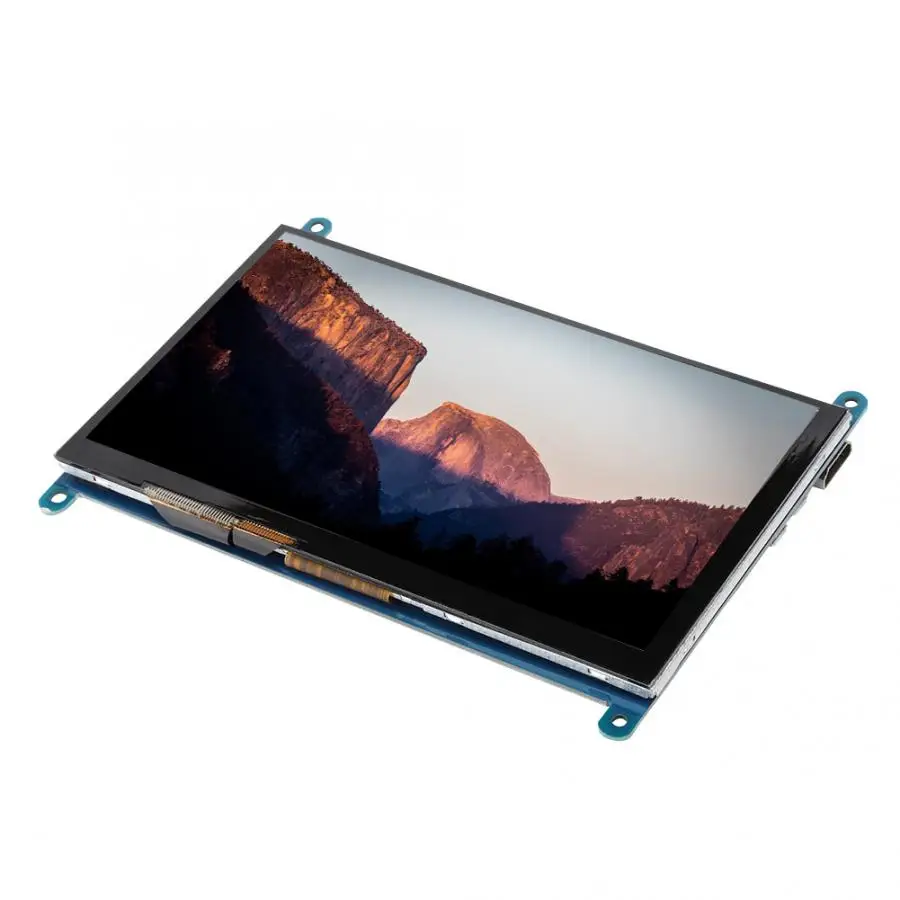 7 дюймов ЖК-дисплей HDMI Экран дисплея 1024x600 со сверхвысоким разрешением Ultra HD, Экран дисплея емкостный Сенсорный экран для Raspberry Pi