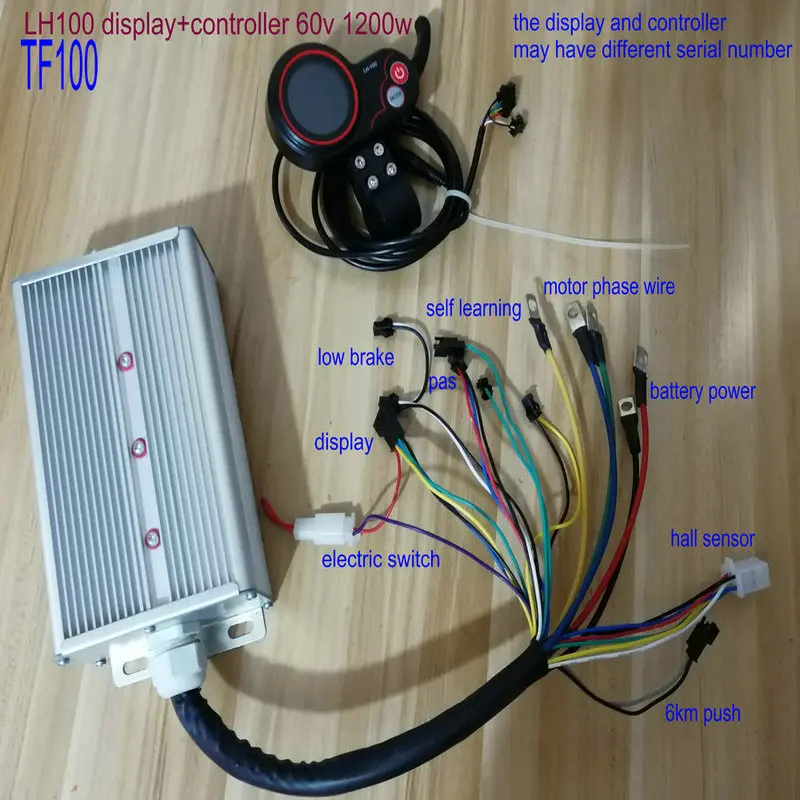 24v36v48v60v 1500 Вт-3000 Вт BLDC контроллер и ЖК-дисплей с дроссельной заслонкой белый/цветной экран Электрический скутер MTB детали для электровелосипеда