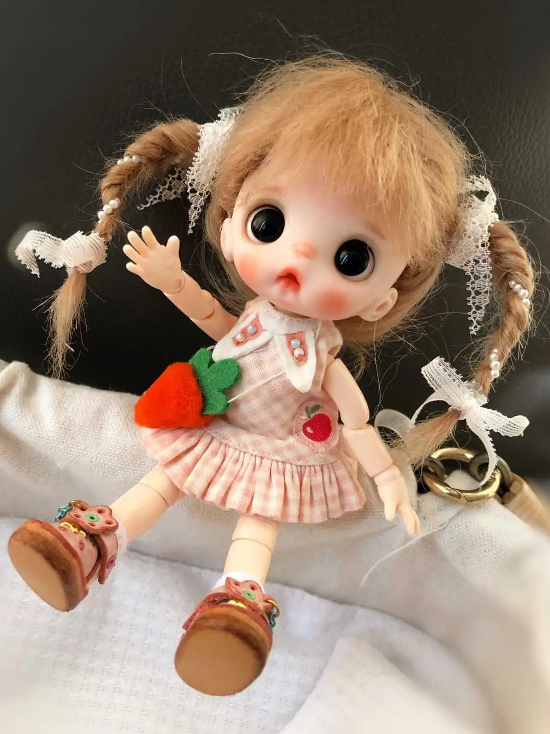 12 OB11 кукла голова Кастомизация 1/8 BJD куклы OB Полимерная глина - Цвет: 12