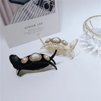 net celebrity design hairpin with diamonds and pearls love catching hair fashion simple and personalized hair accessories