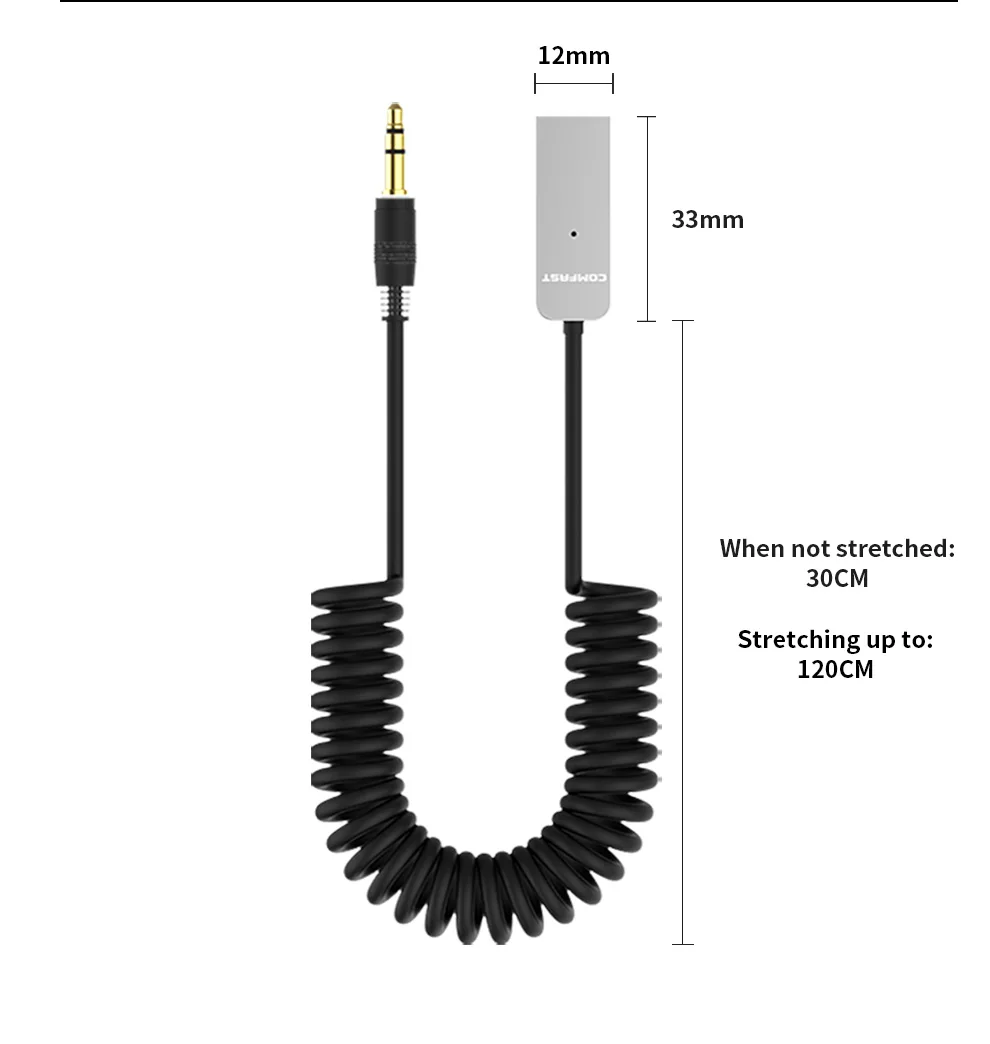 COMFAST автомобильный Aux Bluetooth адаптер беспроводной BT5.1 приемник передатчик ключ 3 5