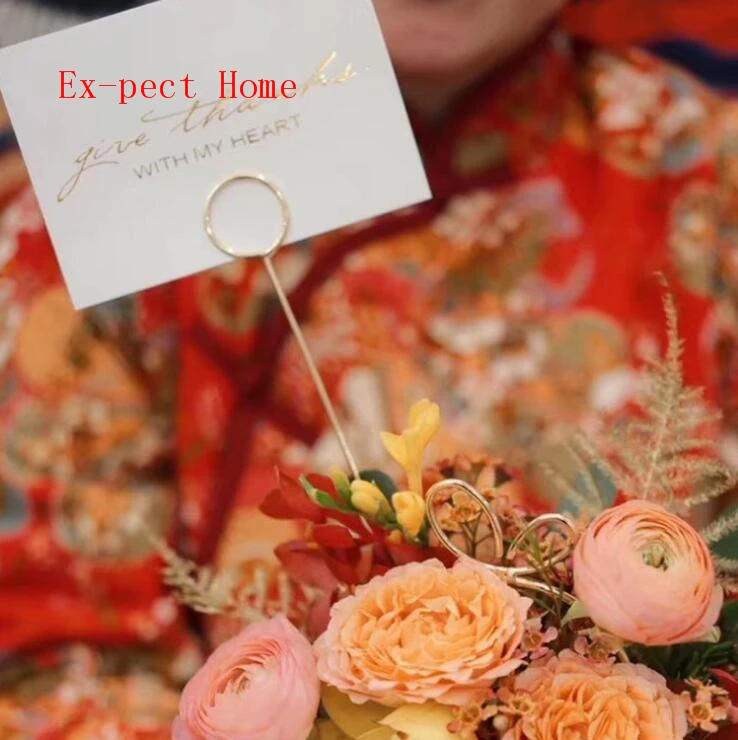 50 шт. Цветочная длинная палочка держатели для карт подарочная упаковка букета