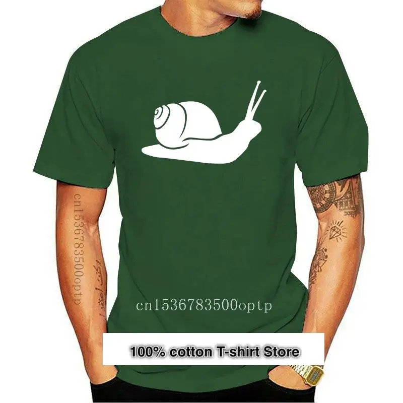 

Camiseta de caracol para hombre, divertida camiseta fresca de alta calidad, nueva