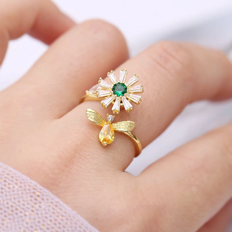 SILVERHOO серьги из стерлингового серебра 925 пробы креативные с цветочным дизайном