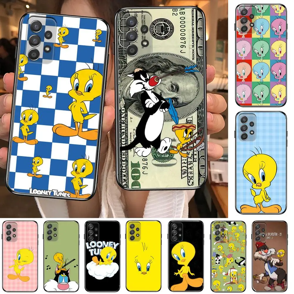 

Sylvester and twenty Phone Case Hull For Samsung Galaxy A70 A50 A51 A71 A52 A40 A30 A31 A90 A20E 5G S Black Shell Art Cell Cove