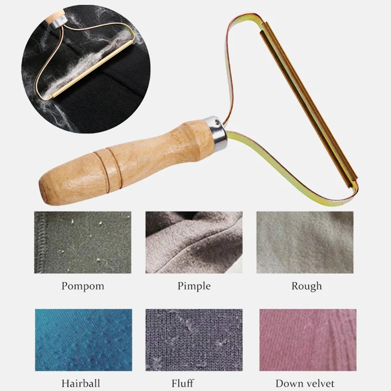 

Clothes Fuzz Fabric Shaver Brush Tool Power-Free Fluff Removing Roller Portable Lint Remover for Sweater Woven Coat
