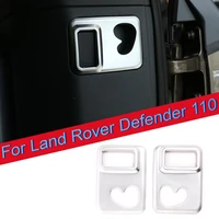 for land rover defender 110 2020 car styling abs chrome rear trunk hook up decorative frame for defender 90 car accessories