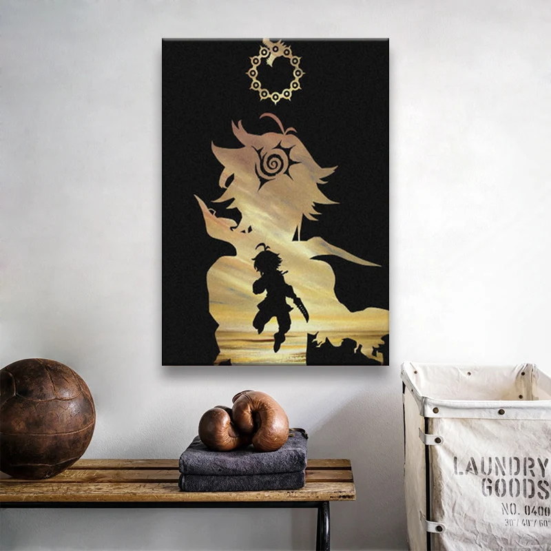 

Meliodas Seven Deadly Sins Poster Canvas Wall Art Decoration prints for living Kid Children room Home bedroom decor