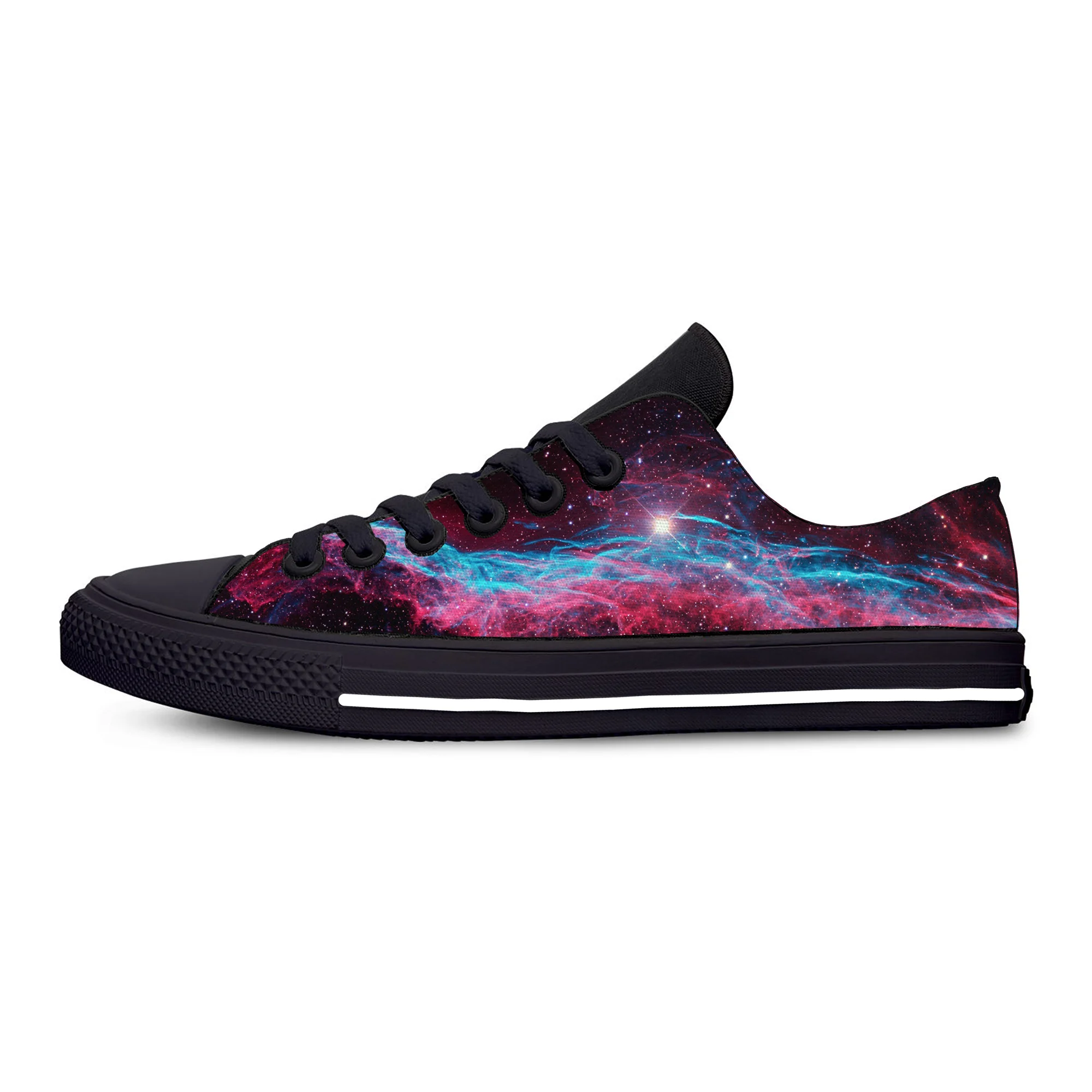 Galaxy Space universe star Funny Fashion Novelty Casual Cloth Shoes Low Top Lightweight Breathable 3D Print Men women Sneakers |