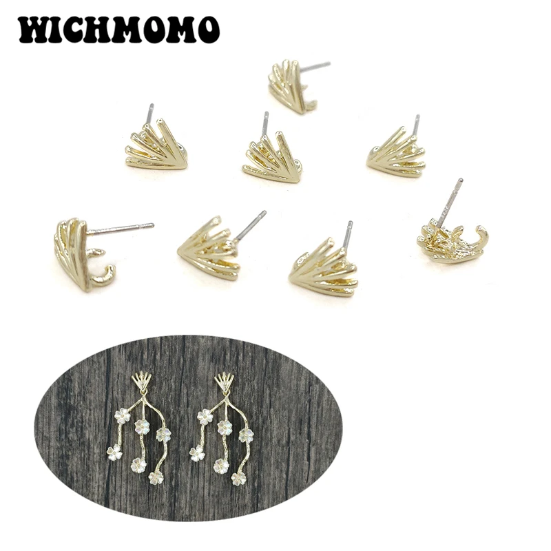 

New 10*9mm 10pieces High Quality Zinc Alloy Hands Claws Shape Earring Base Connectors for DIY Earring Making Jewelry Accessories