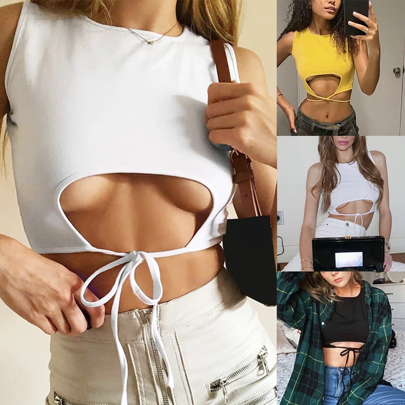 Новый летний сексуальный однотонный облегающий жилет на бретельках без рукавов