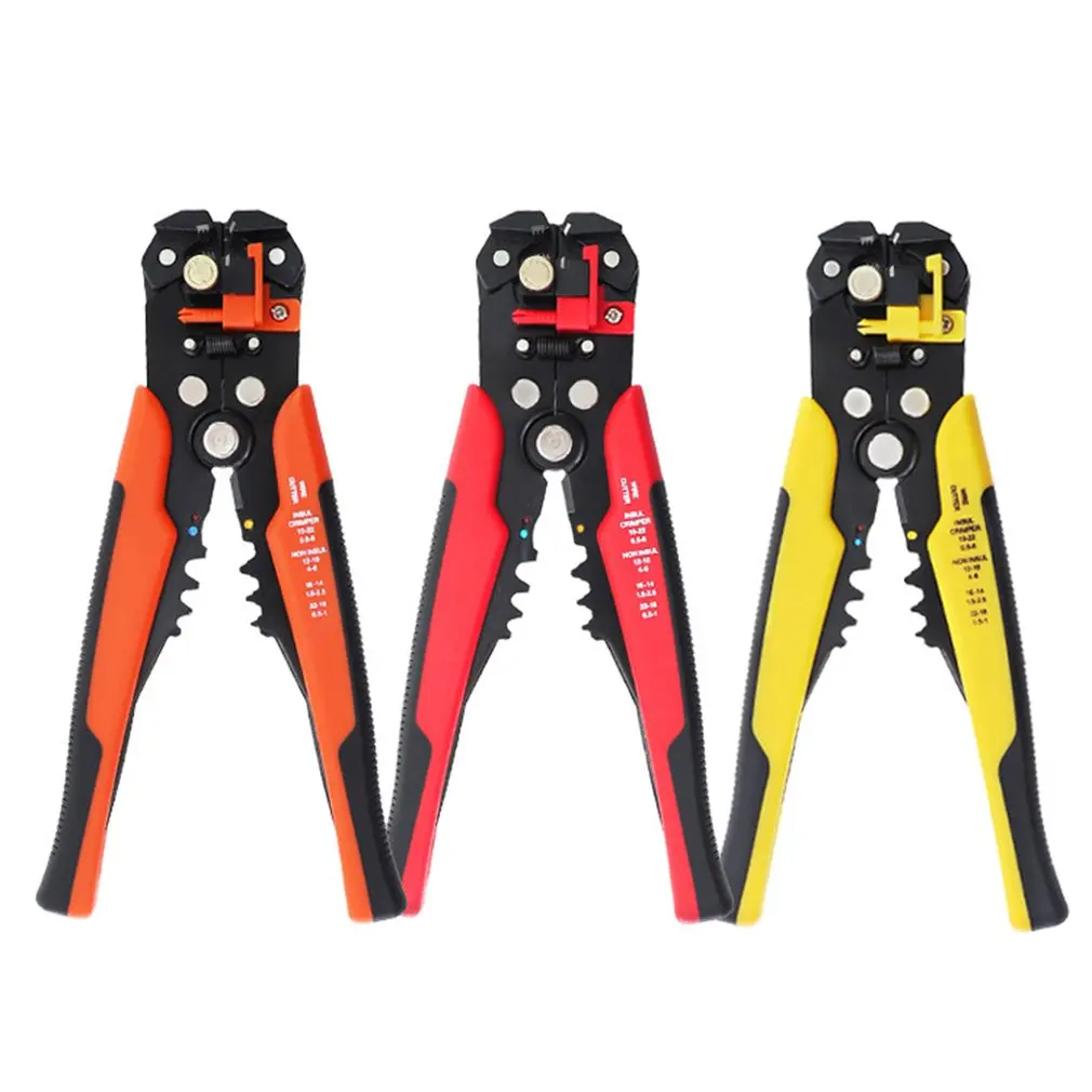 

8-inch Electrician's Wire Pliers Multifunctional Pliers Automatic Wire Stripper Crimping Function Ergonomic Handle