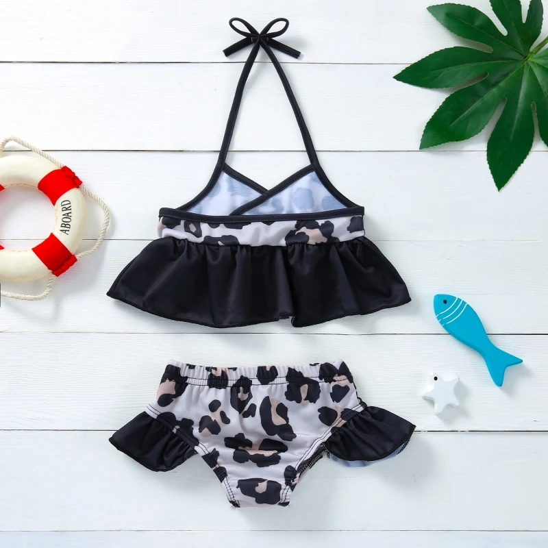 

Baby Girl Swimwear Mermaid Halter Swimsuit Bathing Suit Toddler Bikini Set Children Summer Beach Outfits