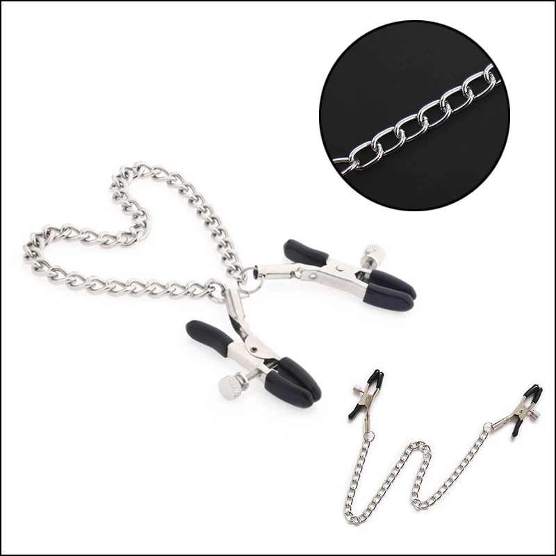 Зажимы для сосков из нержавеющей стали с металлической цепочкой зажимы груди