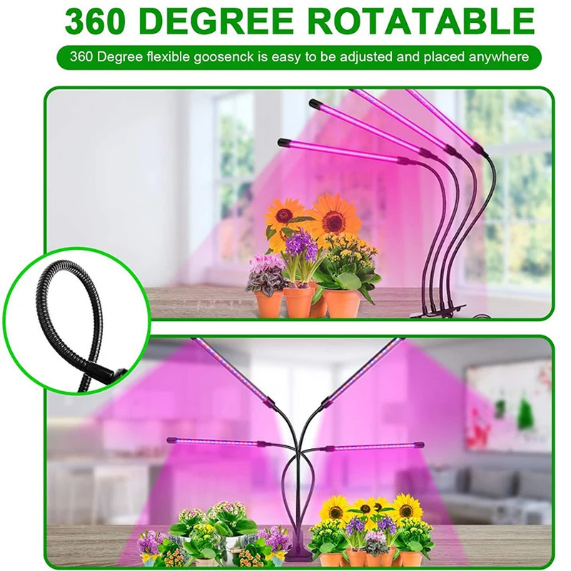 Светодиодный ная фитолампа полного спектра для выращивания растений 5 В