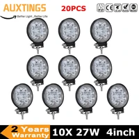 20pcs 4inch suv 4x4 offroad 27w led work light for truck 12v 4x4 driving lights spotlights tractor offroad lights