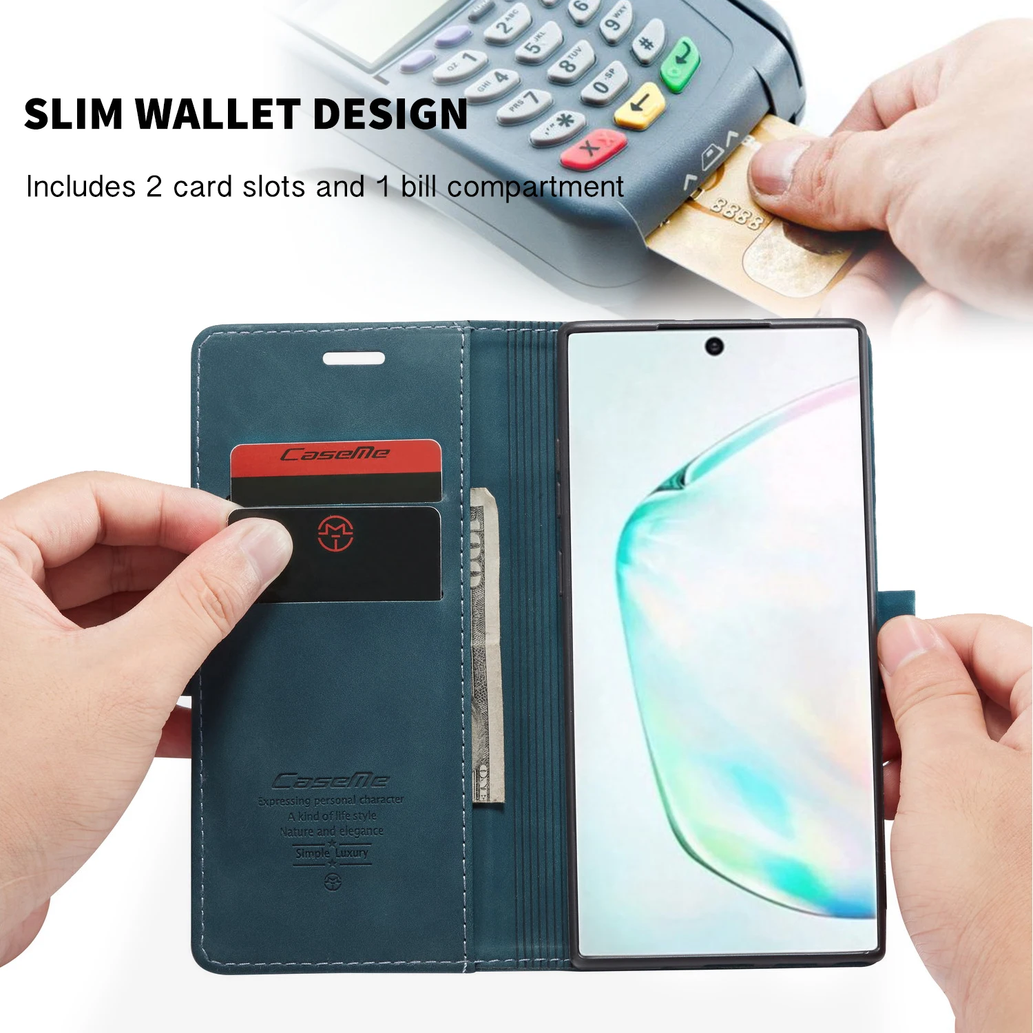 Подходит для samsung Galaxy Note10 S10 S9 S8 A70 A30 A50 A80 чехол, деловой стиль ретро матовый мягкий PU мобильный чехол для телефона