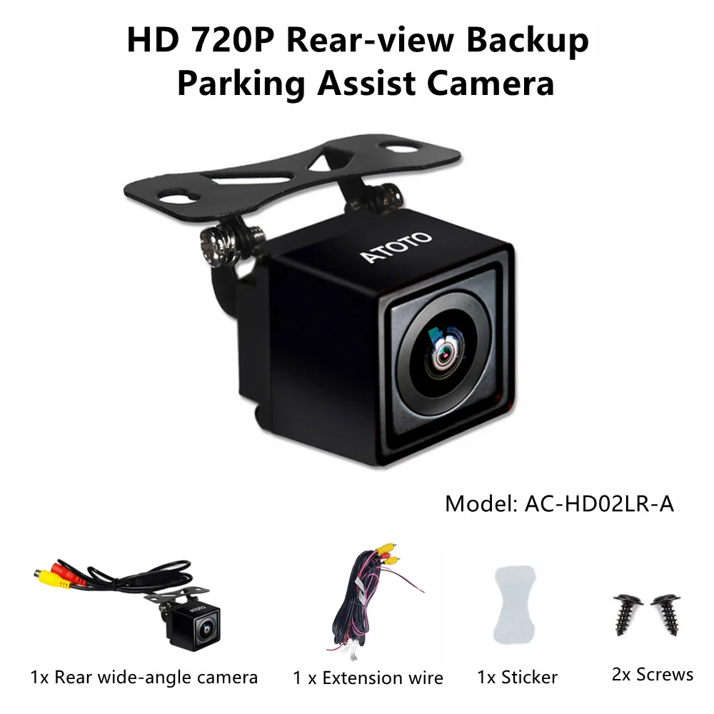 Фотокамера заднего вида ATOTO Z-AC-HD02LR(A) 720P с функцией прямого эфира (эта модель не