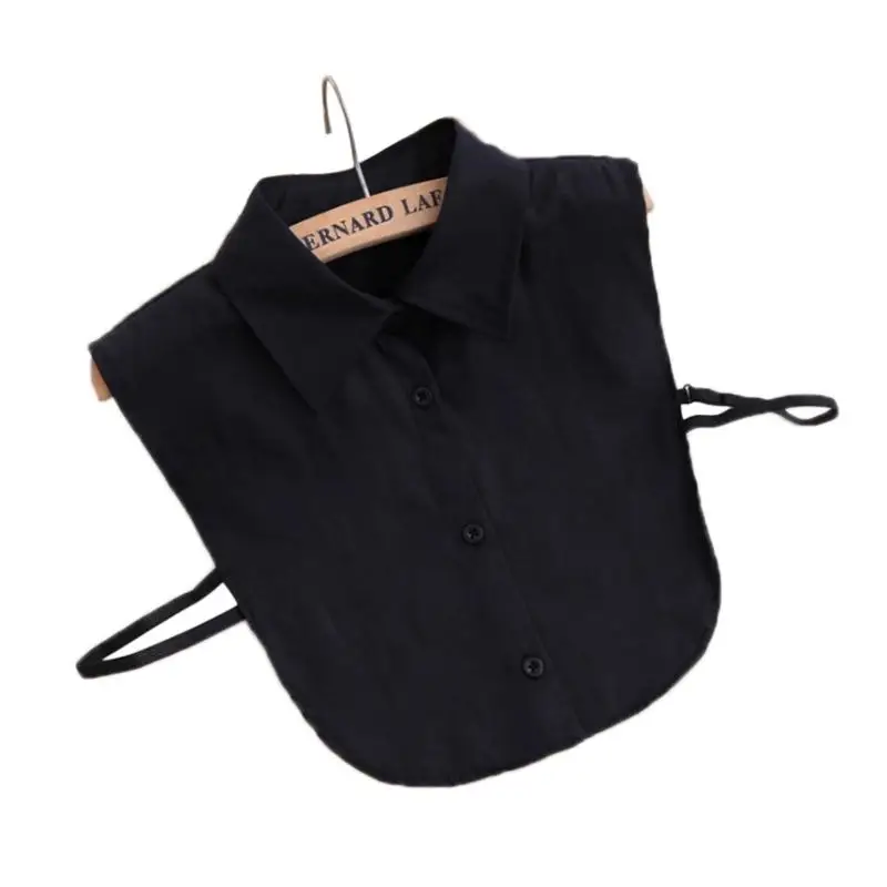 Накладной воротник от рубашки белый и черный галстук винтажный съемный