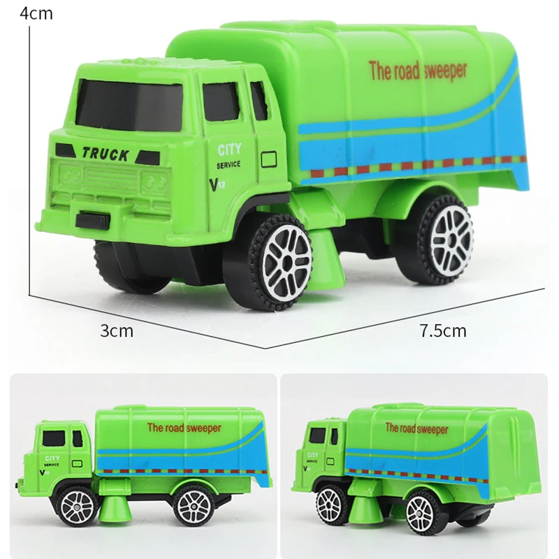 

5 Kinds 1:64 Scale Simulation City Sanitation Truck Metal Alloy Diecast Garbage Vehicle Sweeper Gift Toy For Boys Children S011