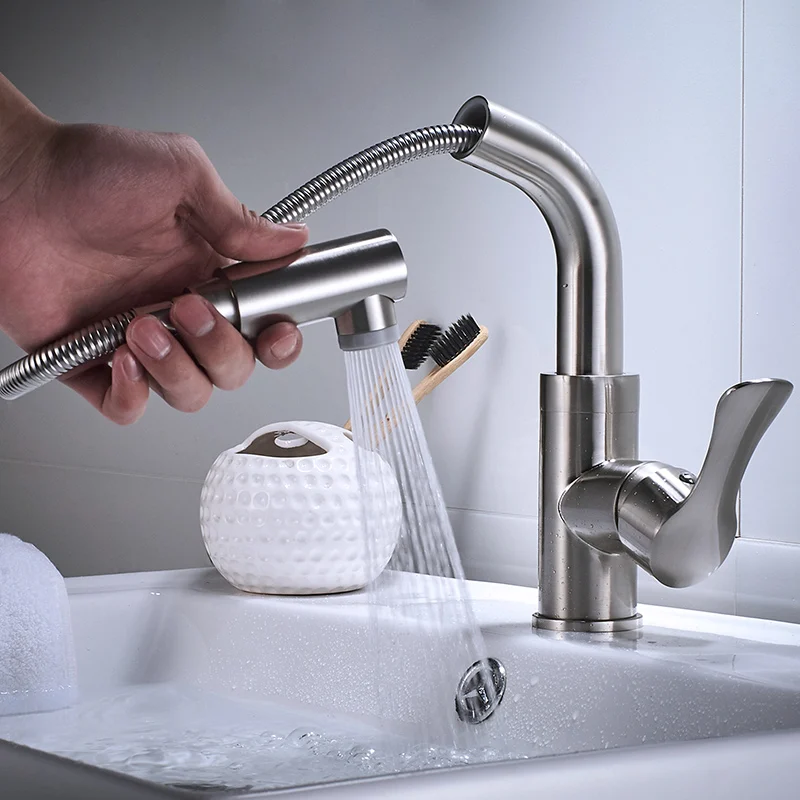 Смесители для кухни полностью медные черные матовые гладкие шелковые смесители