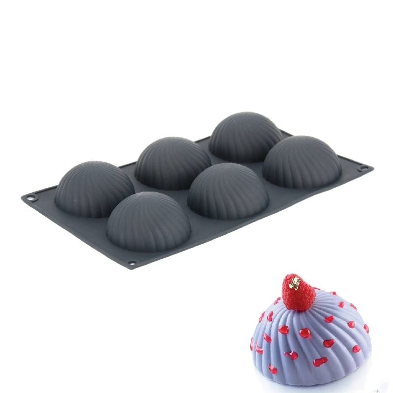 Силиконовая форма полукруг для украшения торта инструменты выпечки муссов
