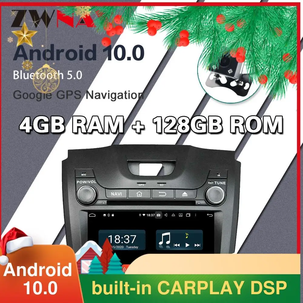 

128G Carplay Android 10.0 screen Car DVD Player for Chevrolet S10 2013 2014 2015 2016 2017 GPS Auto Radio Audio Stereo Head unit