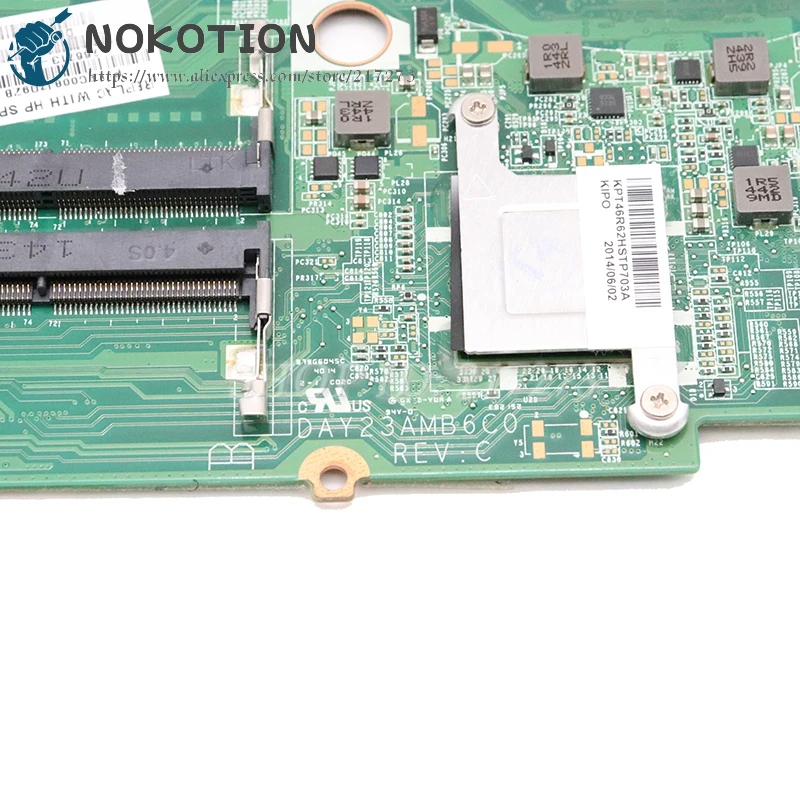 NOKOTION для ноутбука HP 15 15-P071NR 15-P материнская плата DDR3 DAY23AMB6C0 766713-501 766713-001 | Компьютеры
