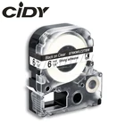 CIDY 6 мм черная на прозрачных ст6kwLC-2TBW9 LC 2TBW LC2TBW совместимых лент этикеток для принтеров kingjim для LW300 LW400