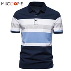 Рубашка-поло мужская с коротким рукавом, повседневная сорочка в стиле пэчворк, брендовая Деловая одежда, на лето