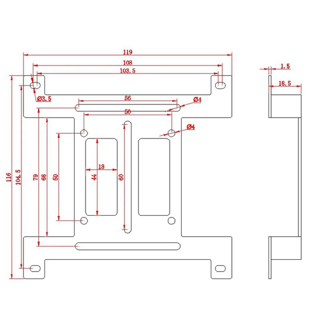 Выпуклый кронштейн помпы FREEZEMOD подставка для резервуара простая установка