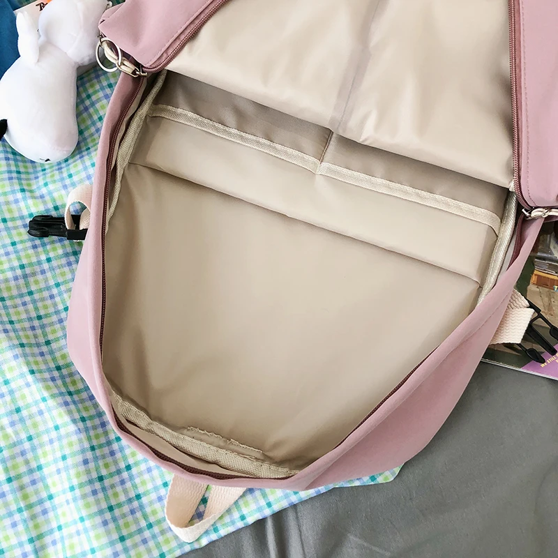 

Classic Fashion Waterproof Women Backpack Kawaii Female Nylon Rucksack College Bookbag For Girl School Bag Black Travel Mochila