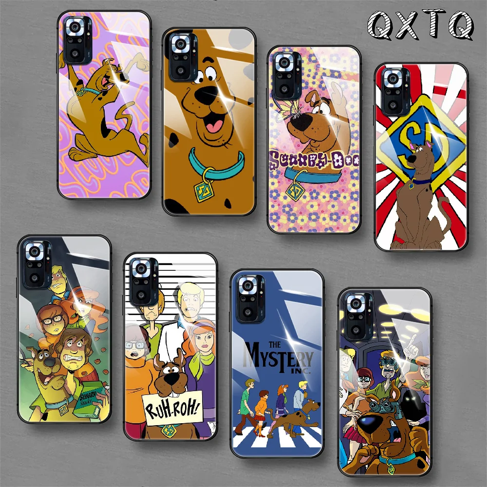 

Scooby Cartoon Doo Tempered Glass Smart Phone Case For Xiaomi Redmi Note 7 8 9 10 K 30 40 S A C T 5G Pro Cover Cell Back Shell