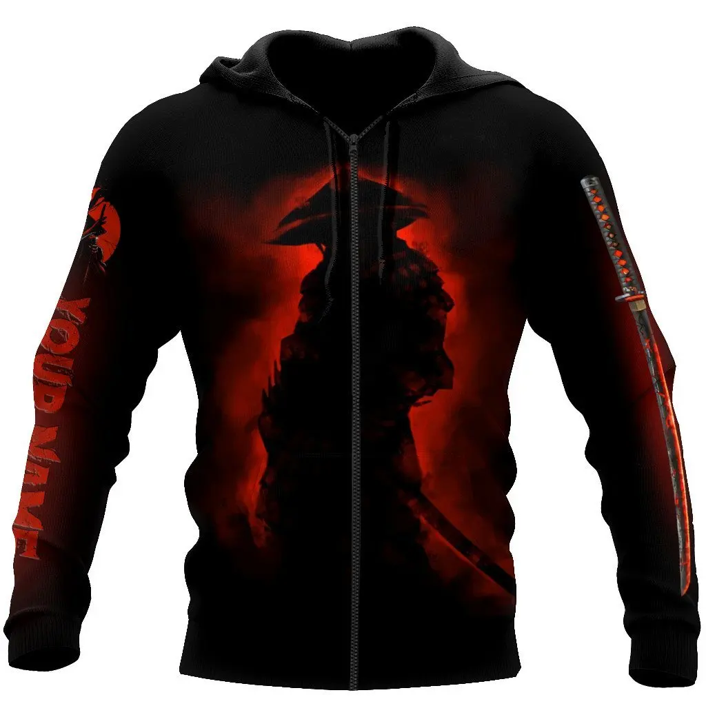 

2021 New Japanese Samurai Tattoo 3D Printing Men's Sweatshirt Harajuku Zip Hoodie Casual Unisex Jacket Pullover type - 44