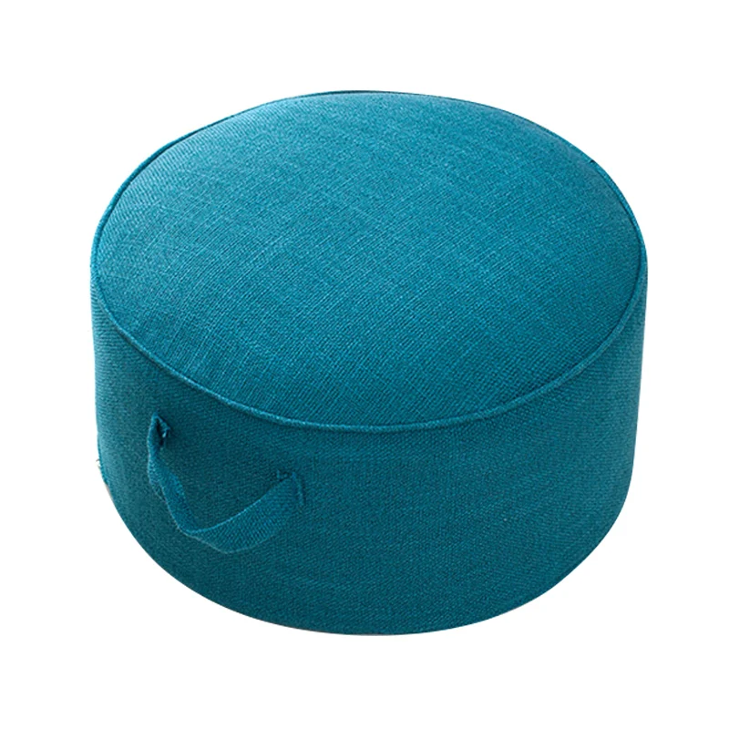 Тёмно-синий Round Floor Seat Cotton Linen Cushion Meditation Mat Removable Washable Cushion TT-best - Цвет: Тёмно-синий