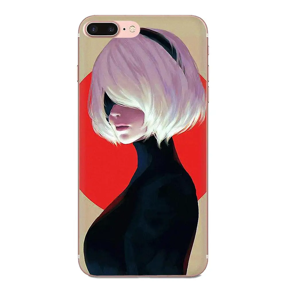 Nier Automata противоударные Чехлы для задней панели Xiaomi Redmi Note 2 3 3S 4 4A 4X 5 5A 6 6A Pro