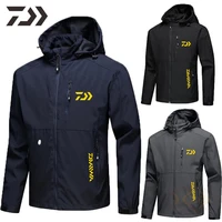 2021 new daiwa fishing clothing thin outdoor jackets for men women soft shell waterproof jacket windbreaker fishing clothes men