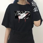 Harajuku Fun, футболка с принтом японского аниме для девочек, женские топы большого размера, свободная модная винтажная женская футболка