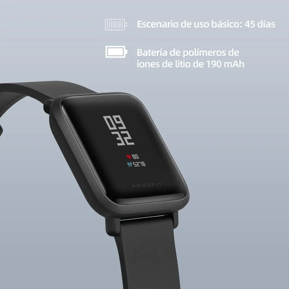 [Плаза] глобальная версия Amazfit Bip smart watch battery 45-day life 3atm resistant activity | Электроника