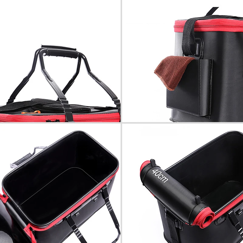 

Foldable Waterproof Fishing Bucket Thicken Live Fishing Box Tank Durable Reusable SAL99