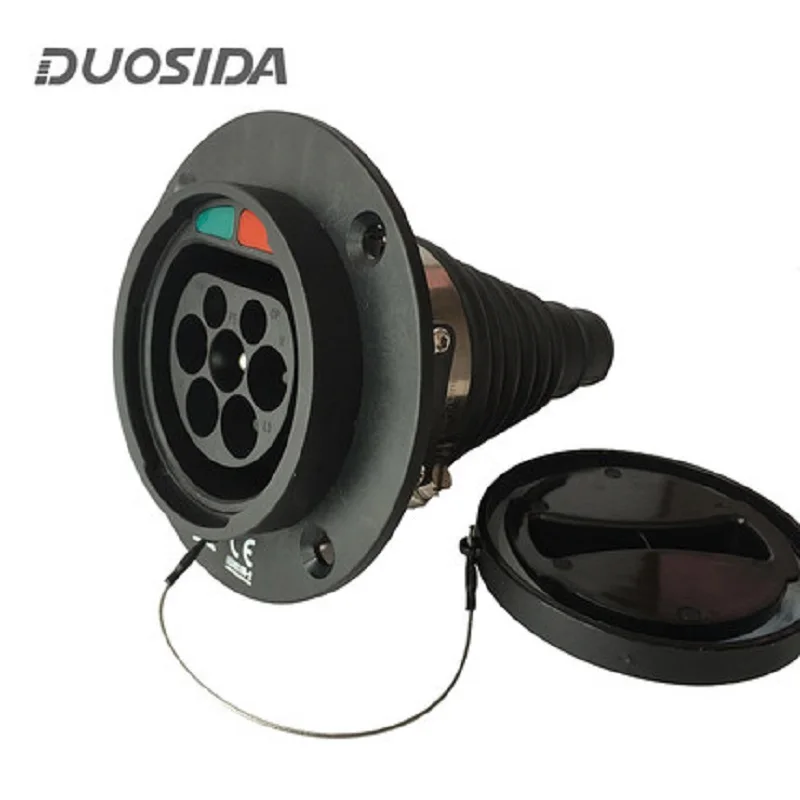 Duosida ЕС вход 16A EV side 62196 2 европейского стандарта зарядный Тип разъем для зарядки